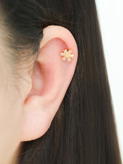 Mini Cosmos Flower Cartilage Earring