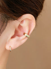 14K Gold Plain Hoop Cartilage Earring