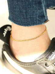 925 Silver Modern Chain Anklet