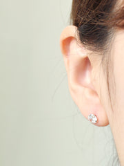 14K Gold Daily Cubic Earring