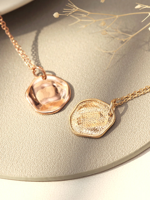 14K 18K Gold Coin Necklace