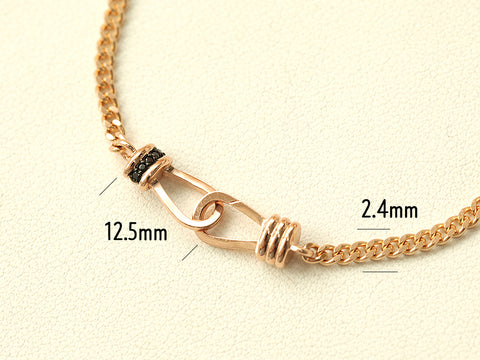 14K Gold Knot Chain Bracelet