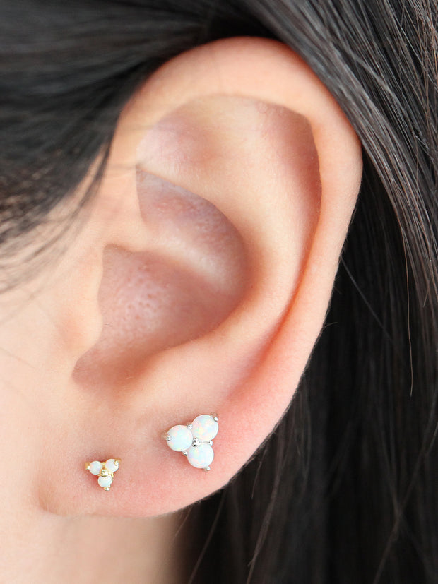 Triple Opal Cartilage earring