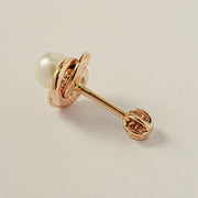 14K Gold Freesia Pearl Cartilage Earring 18G16G