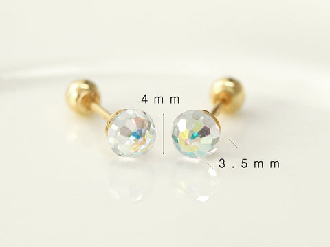 14K Gold Aurora Cartilage Earring 20g