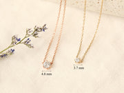 14K 18K Gold Delicate CZ Necklace