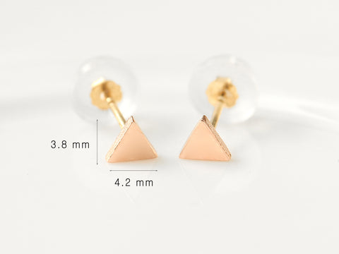 14k Gold Minimalist Letter X Stud Earring