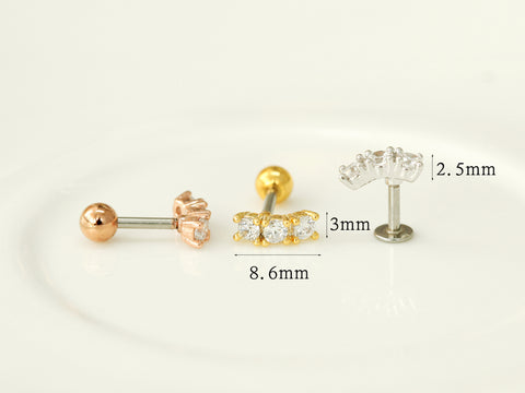 Stick Cubic Surgical Piercing Labret