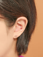 14K Gold Color Cubic Evil Eye Cartilage Earring 20G18G16G