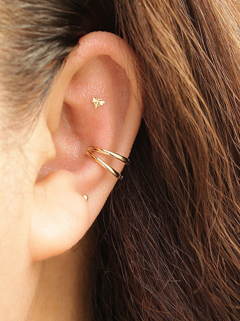 Double Inner Conch Piercing