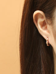 14K 18K Gold Triple Volume Circle Cartilage Hoop Earring