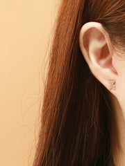 14K Gold Cartoon Bear Cartilage Earring 20G18G16G