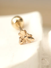 14K Gold Mini Bee Cartilage Earring