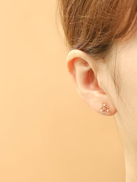 14K Gold Flower Garden Cartilage Earring 20G18G16G