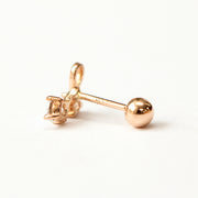 14K Gold Cubic Cherry Cartilage Piercing Earring 20G18G16G