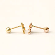 14K Gold Baby Bear Cartilage Earring 20G18G16G