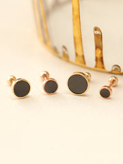 14K gold Daily Onyx cartilage earring 20g18g16g