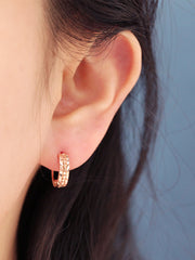 14K Gold 3Line Cartilage Hoop Earring