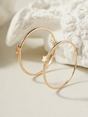 14K 18K Minimi Star Layered Ring