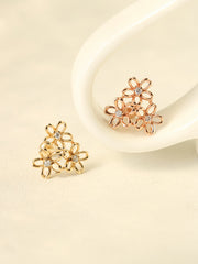 14K Gold Flower Garden Cartilage Earring 20G18G16G