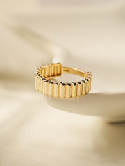 14K 18K Gold Embossed Ring