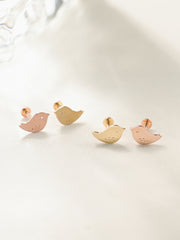 14K Gold Cutey Bird Internally Threaded Labret Piercing 18G16G