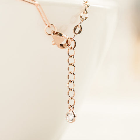 14K 18K Gold Whale Tale Clip Chain Anklet