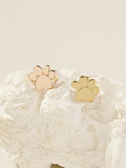 14K Gold Jelly Paw Cartilage Earring 20G18G16G