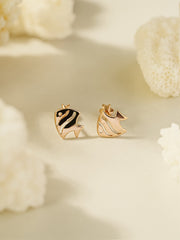 14K Gold Tropical Fish Cartilage Earring 18G16G