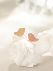 14K Gold Cutey Bird Internally Threaded Labret Piercing 18G16G