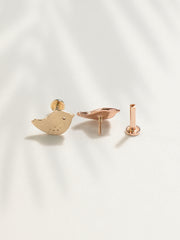 14K Gold Cutie Bird Internally Threaded Labret Piercing 18G16G