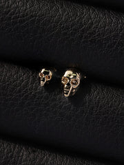 14K Gold Pop Skull Cartilage Earring 20G18G16G