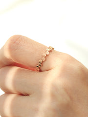 14K 18K Gold Volume Bubble Ring