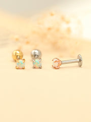 3mm Opal Cartilage piercing