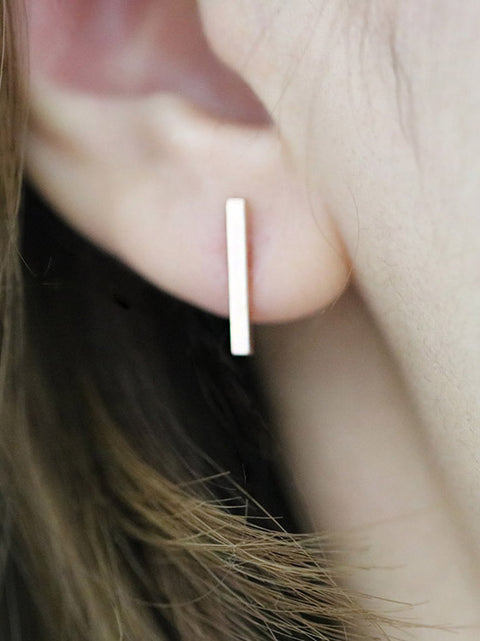 14K Gold Stick Cartilage Earring 18g16g