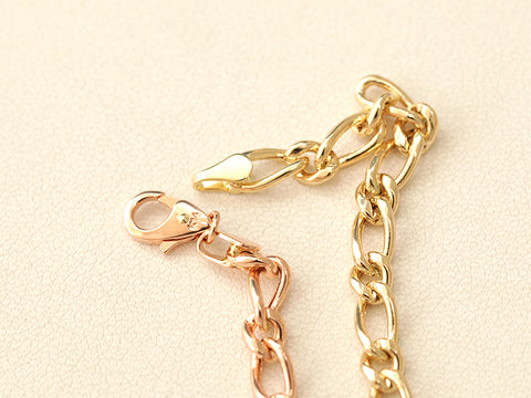 14K Gold Hollow Knot Chain Anklet