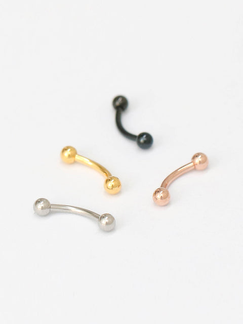 Curved Barbell piercing 3mm ball