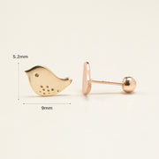 14K Gold Cutey Bird Cartilage Earring 20G18G16G