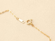 14K 18K Gold Glossy H Necklace