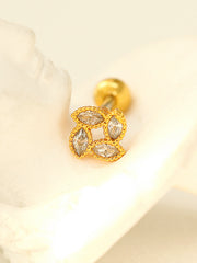 Square Marquise cartilage earring
