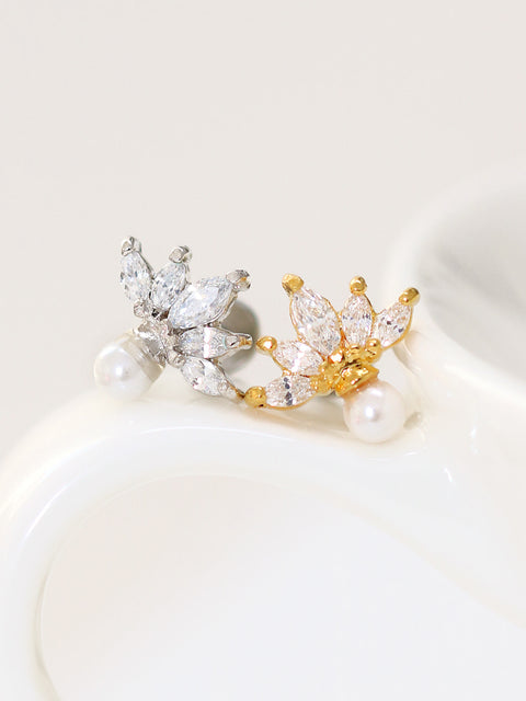 Crown pearl Ear Piercing