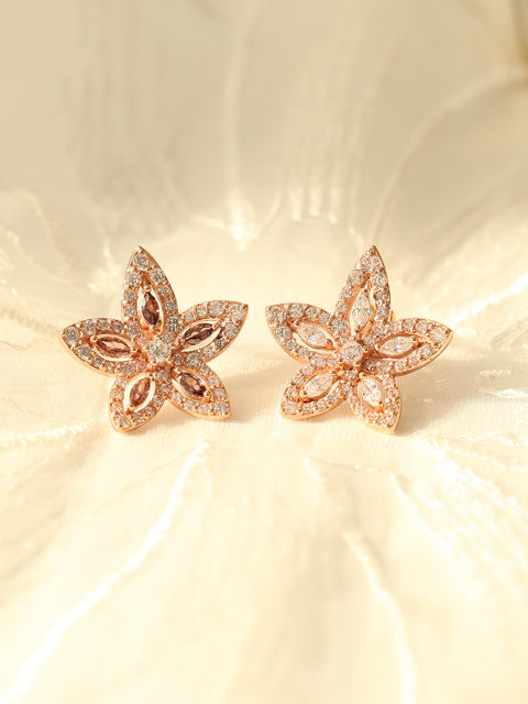 14K Gold Maple Flower Cartilage Earring 18g16g