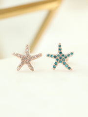 14K Gold Starfish Cartilage Earring 18g16g