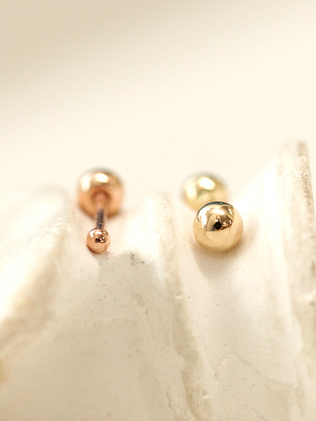 14k Rose Gold Round Beads 2mm 2.2mm 3mm 4mm Light / Medium Weight Solid 14  Carat Pink Gold 585 Jewellery Making Supplies 