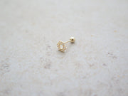 ?¬진촬영 / (?µ션/중량)?•인 / 10K 14K Gold Hexagon cartilage earring