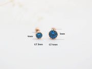 14K Gold Colorful Cubic Cartilage Earring 18g16g