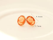 14K Gold Cameo Cartilage Earring 18G16G