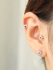 Lovely Flower Cartilage Earrings