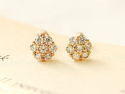 14K Gold Crystal CZ Cartilage earring 18g16g