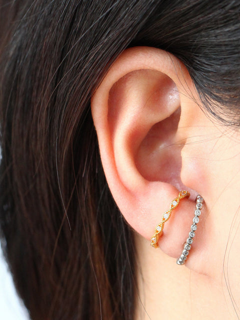Point CZ Ear cuff earring